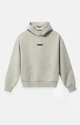 Essentials Hoodie option stone gray HeatherStone