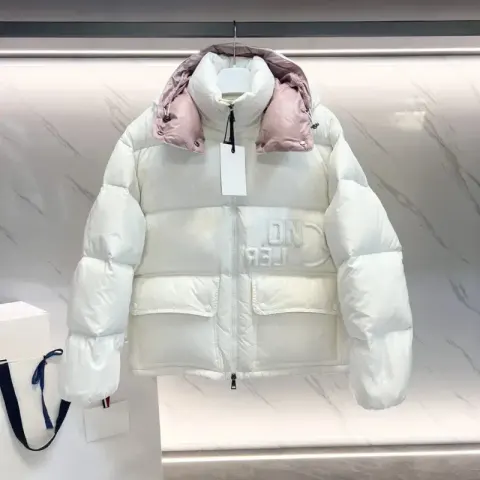 Women's Moncler Jacket option white pink