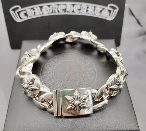 Chrome Hearts Thick Bracelet With Cross option S7
