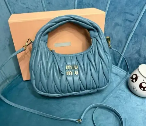 Miu Miu Bag option Light blue [original logo with gift box]]