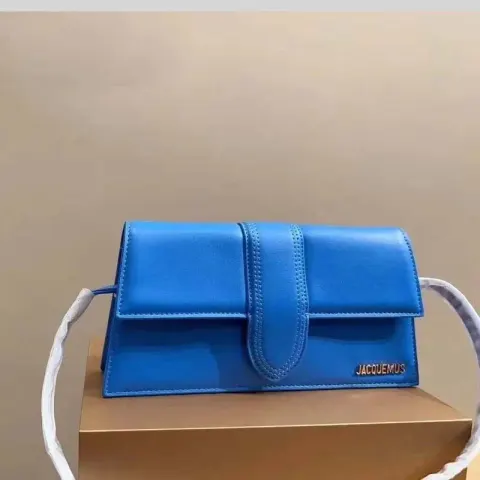 Jacquemus Handbag option Blue shoulder bag 28cm with box