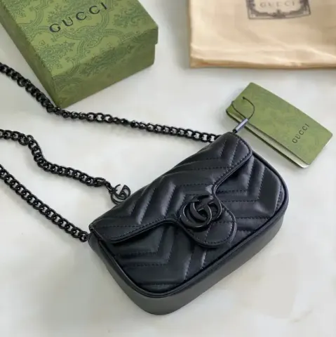 Gucci GG Marmont Belt Bag option 16.5cm black