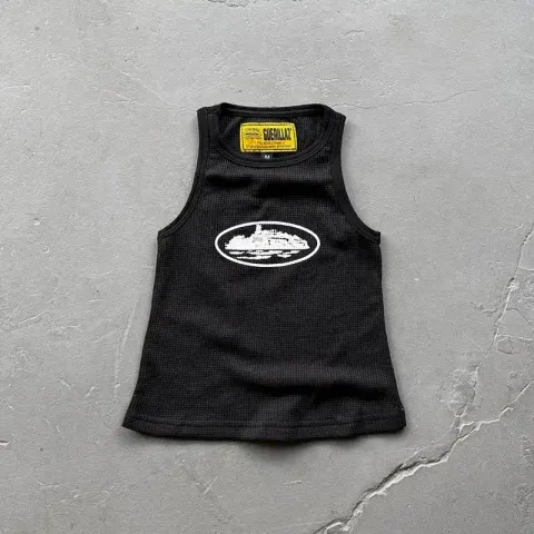 Corteiz Sleeveless Garment T-Shirt option Island Print/Black