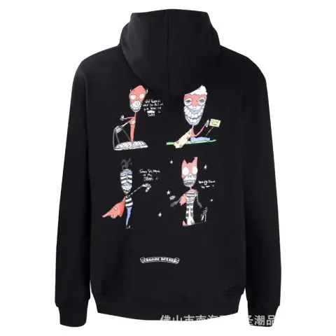 Chrome Hearts Zip Up Hoodies option Black 5004