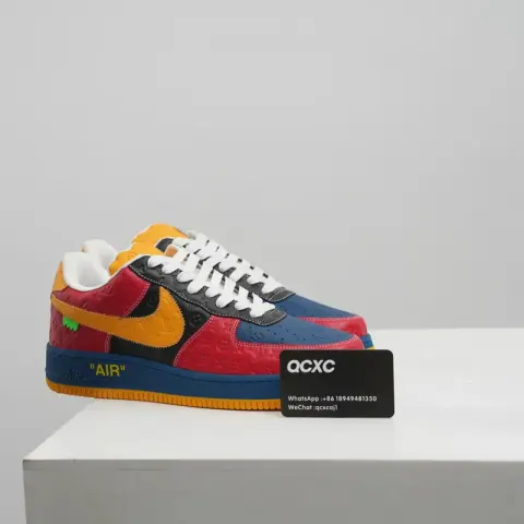 LV Air Force 1 option black blue orange red