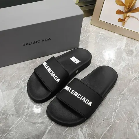 Balenciaga Slides option Black and white characters