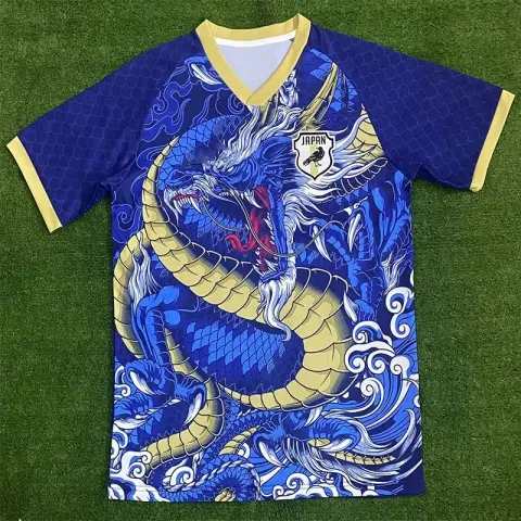 Legia Warszawa 24/25 Home Jersey option Japanese dragon blue