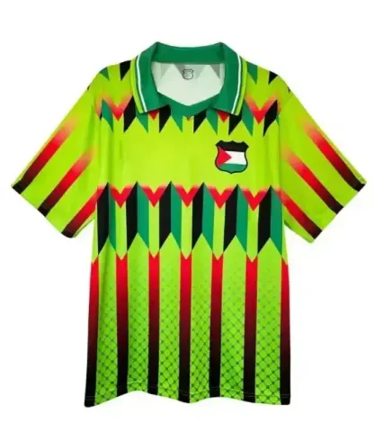 Palestine Jersey option Vintage Palestine Asausa Green Neon Gree
