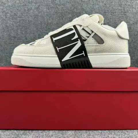 Valentino Trainers with Strap option black webbing