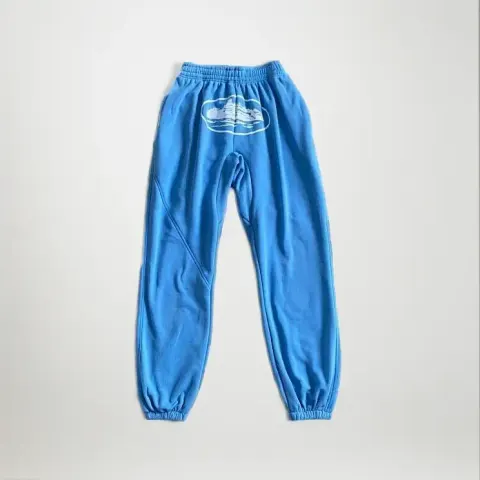 Corteiz Alcatraz Basic Black Pants option Baby Blue