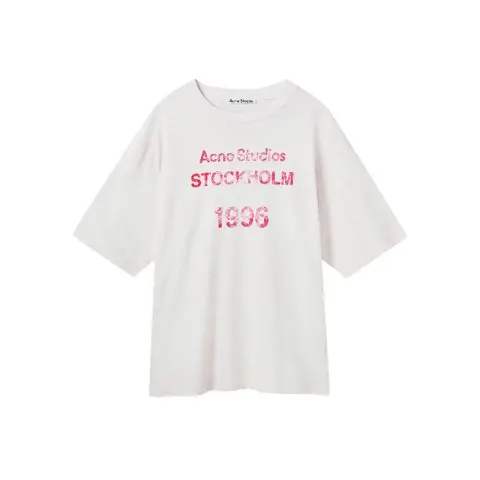 Acne Studios T-Shirt option White powder word