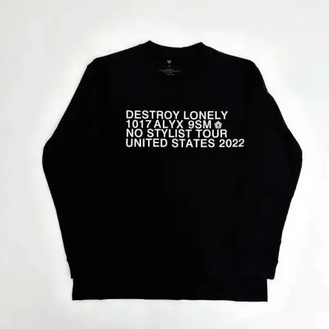 Ken Carson x Destroy Lonely Longsleeve T-Shirt option Black