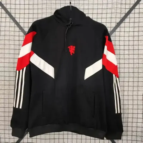Vintage Jersey Hoodie Zip option Manchester United sweater
