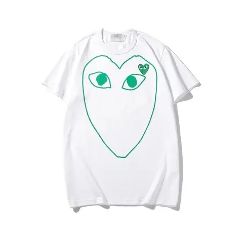 CDG Double Heart Tee option 2313 Green