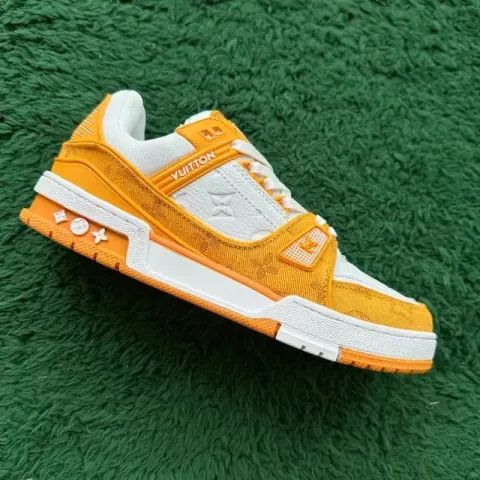 LV Trainers White Signature (Budget) option WHITE YELLOW