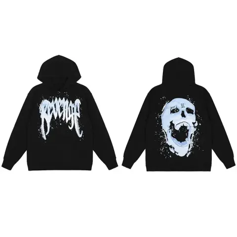 Revenge Hoodie option Black Snowy Flutter