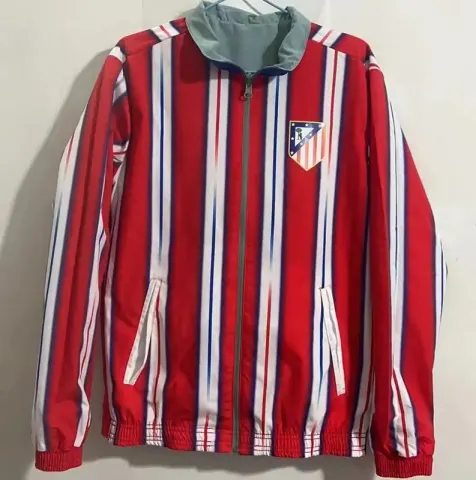 Vintage Jersey Hoodie Zip option Atletico Madrid Double-Sided Silicone Co