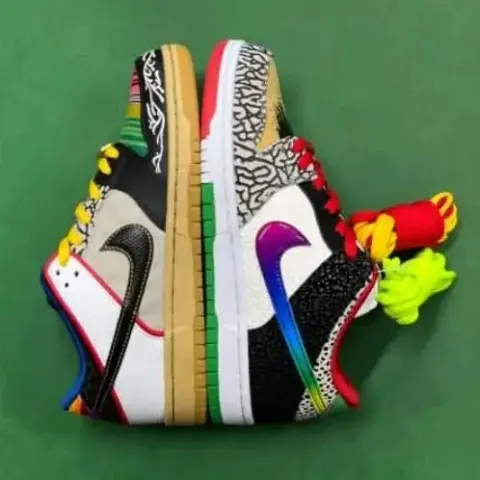 Dunk Powerpuff Shoes option Colorful patchwork mandarin duck