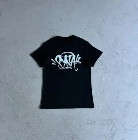 Syna World Tees option SYTX06-Black-Blue Label