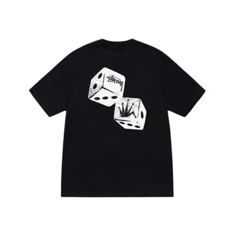 Stussy T-Shirt option Black [Crown Dice]]