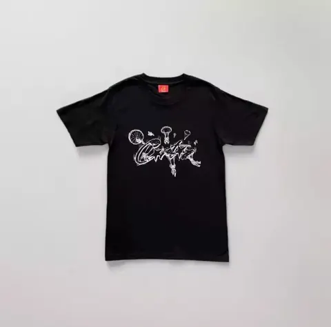 Corteiz T-Shirts option Sky Diver Black