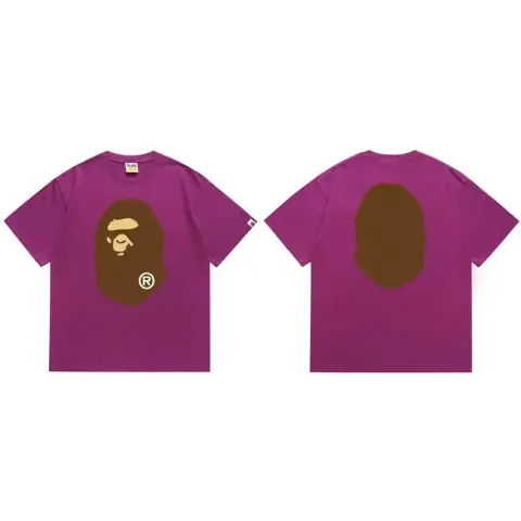 Bape Tees option 175 dark purple