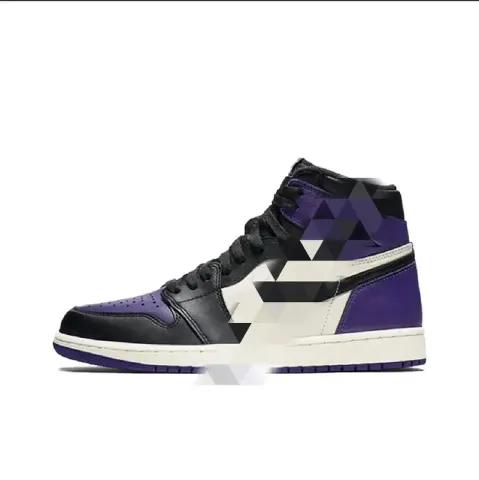 Jordan 1 Union Black Toe option Black purple toes