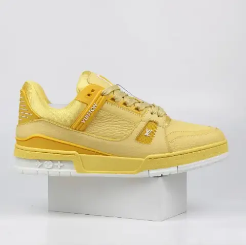 LV Trainers Monogram Black Denim Sneakers option 16