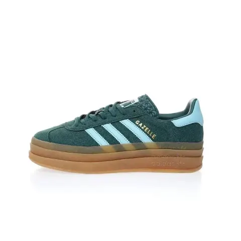Adidas Originals Gazelle Bold option Dark green light blue IG9989