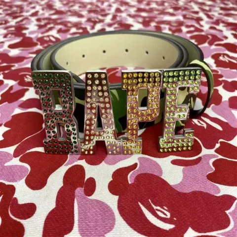 Bape Belt option green camouflage