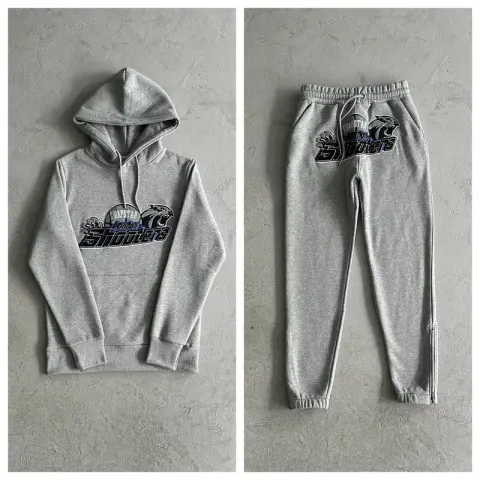 Trapstar Hoodie Set option blue and white edge