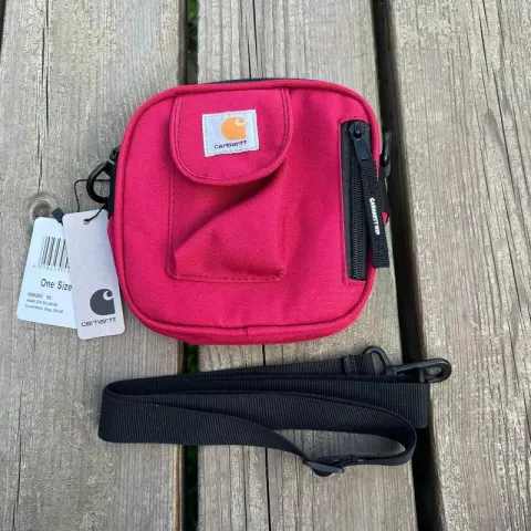 Carhartt Square Shoulder Bag option Pull bone square bag wine red