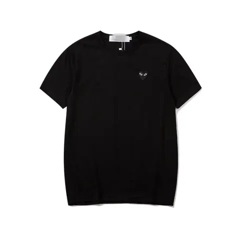 CDG Double Heart Tee option 2195 black