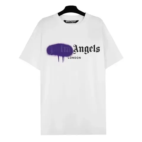 Palm Angels Tees option 2197 white-purple print