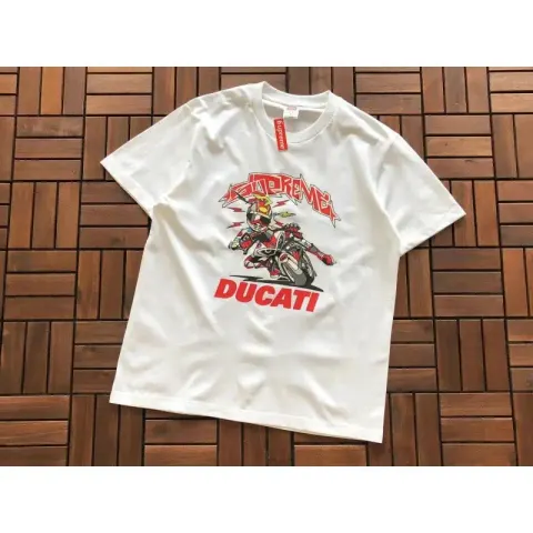 Supreme X Ducati T-Shirt option B381 Ducati Joint White