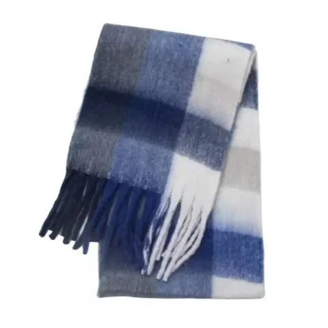 Acne Studios Scarf option sapphire blue white