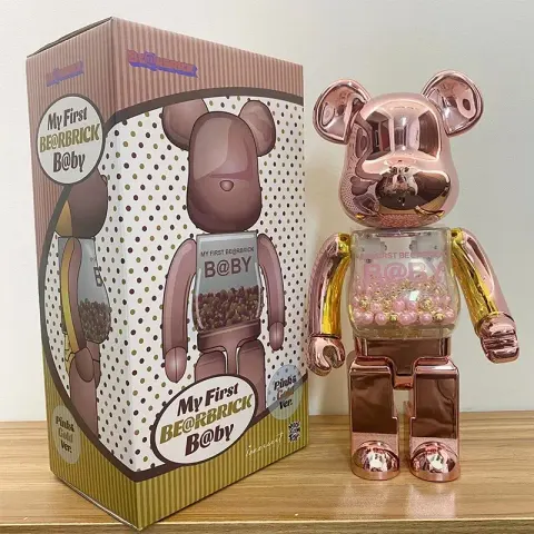 Bearbrick 400% option electroplating powder gold