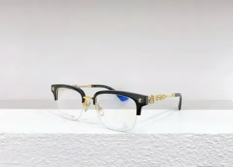 Chrome Hearts Sunglasses option Black gold