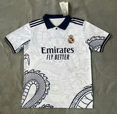 Barcelona Jersey 23/24 option 2324 Real Madrid Dragon White