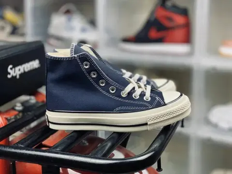 Converse Basic And CDG option black blue high top
