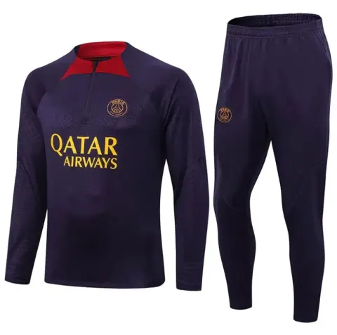 Football PSG Tracksuit option 2324 Paris purple steel plate
