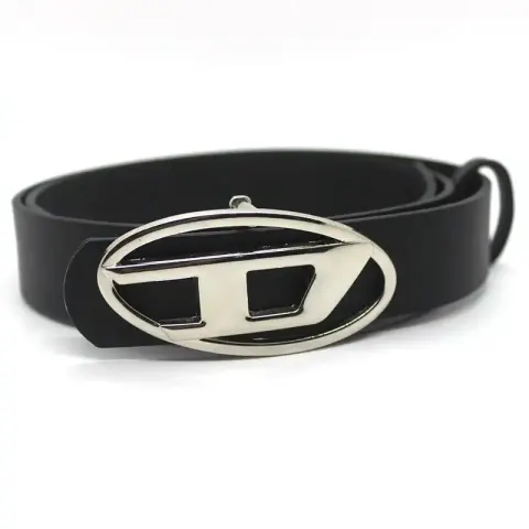 Diesel White Belt option smooth black