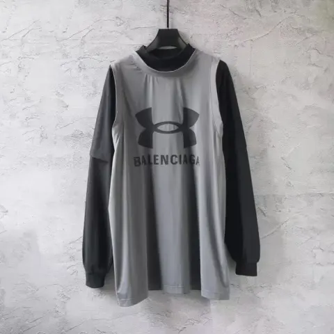 Balenciaga x Under Armour Logo Hoodie option dark gray