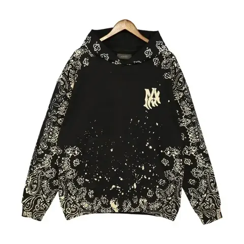 Amiri Bandana Hoodie option black