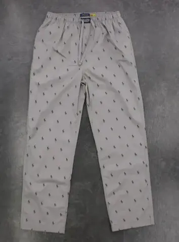 Ralph Lauren Night Pants Baby Blue option dark blue horse with gray background