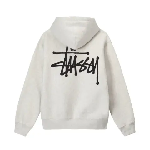 Stussy Hoodie option Grey 【 Basic style 】