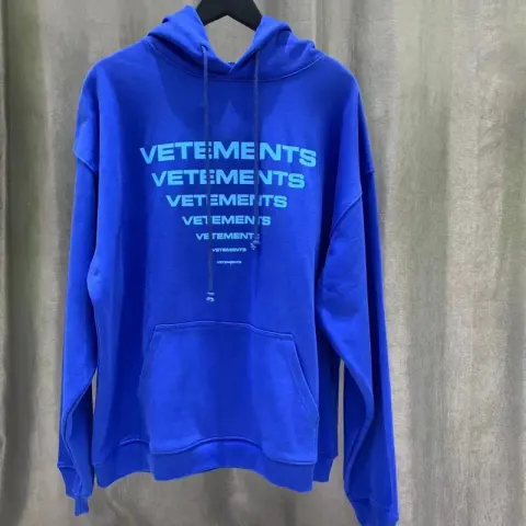 Vetements Fan Hoodie option V125 Blue