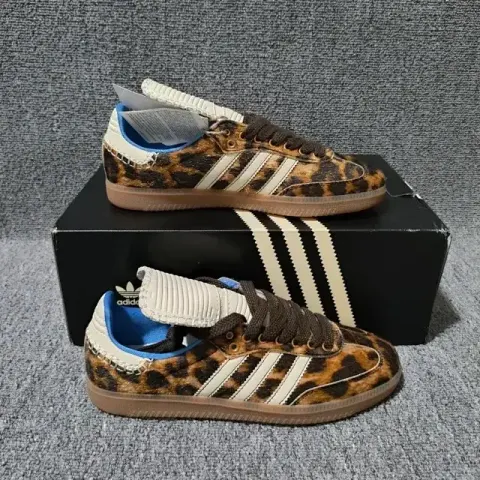 Adidas Originals Samba Shoes option WB Desun Leopard Long Tongue