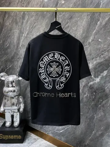 Chrome Hearts Leather Tee's (30+ Styles) option 8790 black
