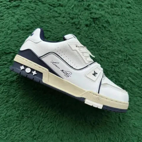 LV Trainers White Signature (Budget) option WHITE BLUE